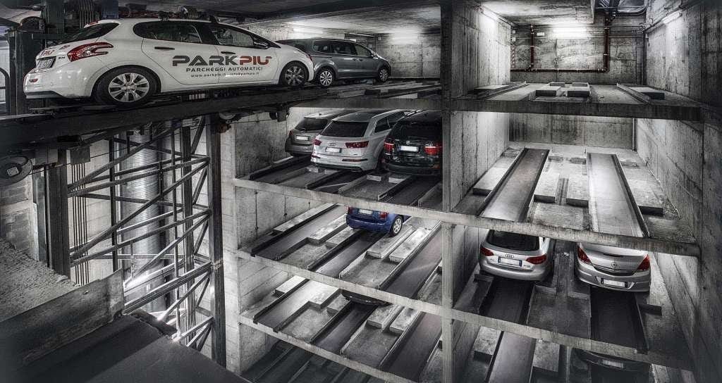 Sistema di parcheggio automatico PARKPIÙ — galleria impianti